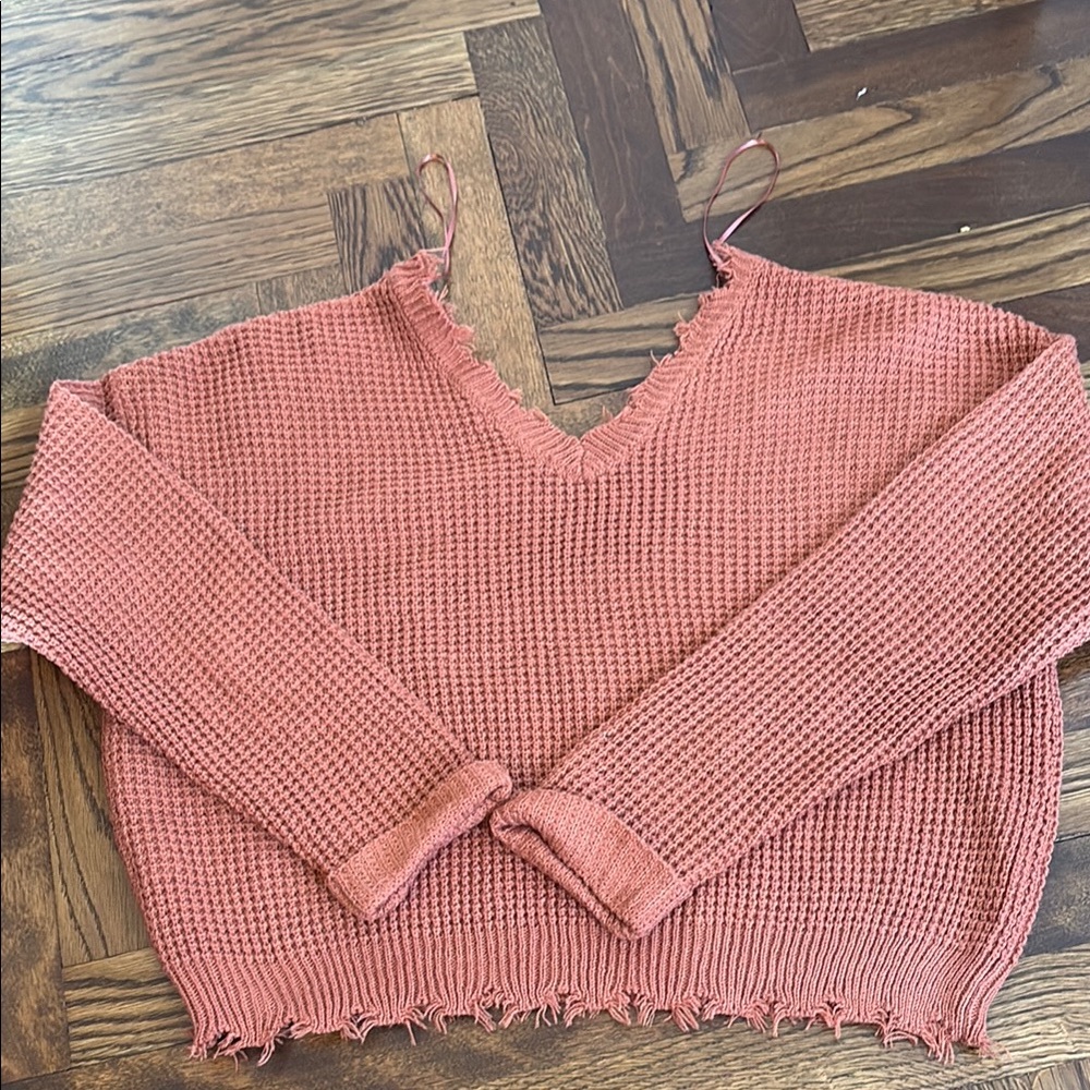 Women's ORANGE (not pink) Moon&Madison sweater